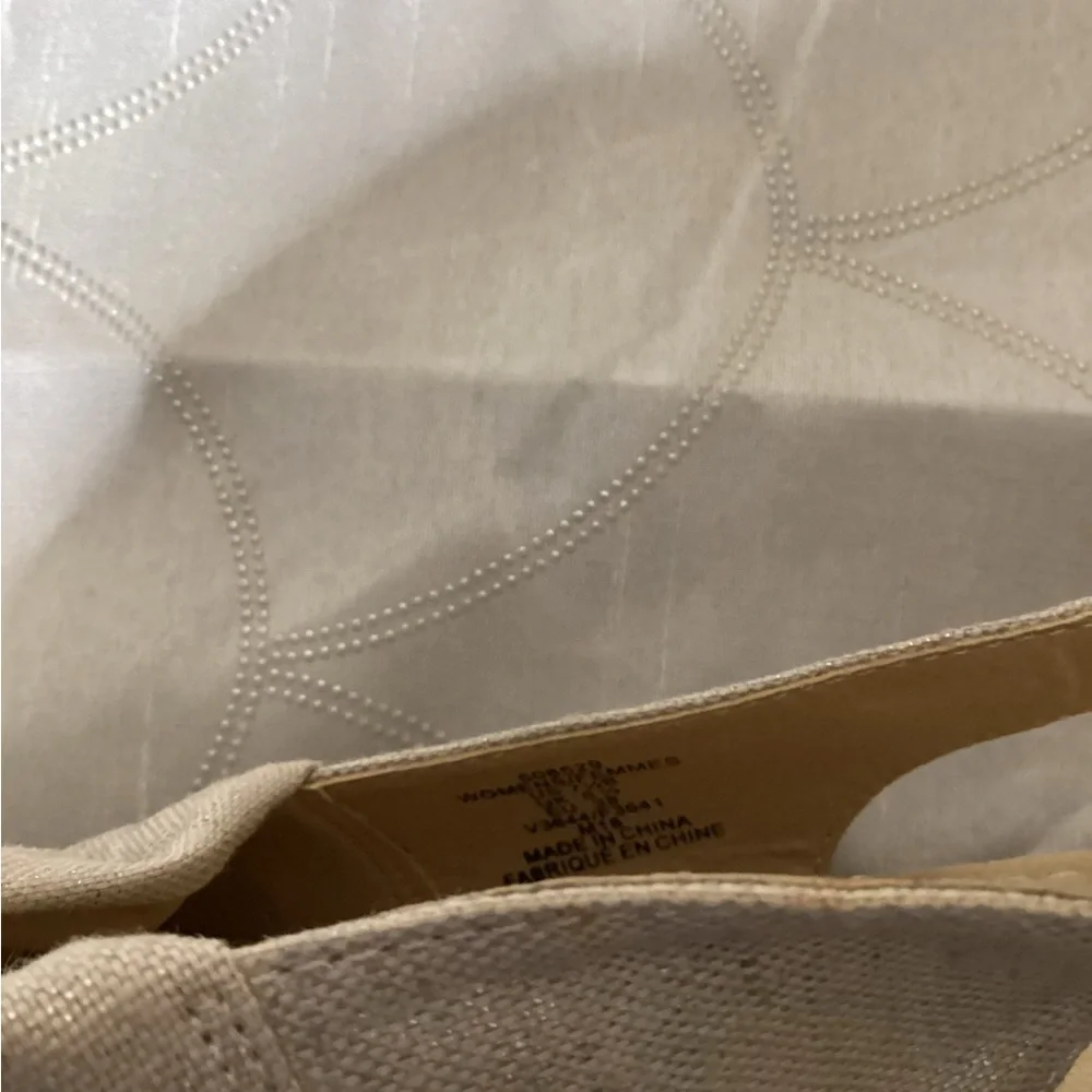 Lands End Canvas Slingback Wedge
